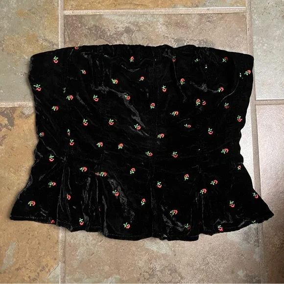 NWOT Free People Rosie Embroidered Bustier Top - Picture 7 of 10